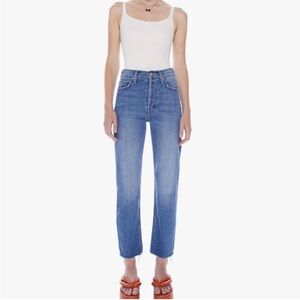 MOTHER Denim Tomcat Ankle Fray